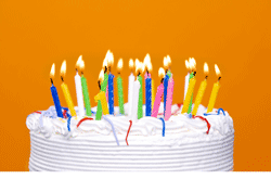 photo of birthday cake