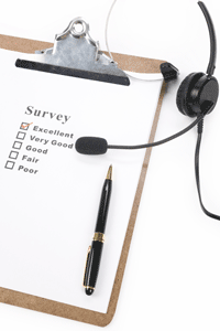 photo of survey sheet